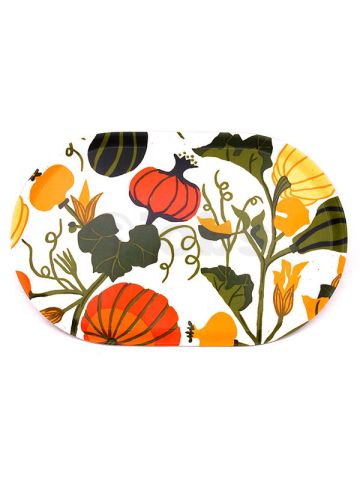 Oval bricka Pumpor (vit)